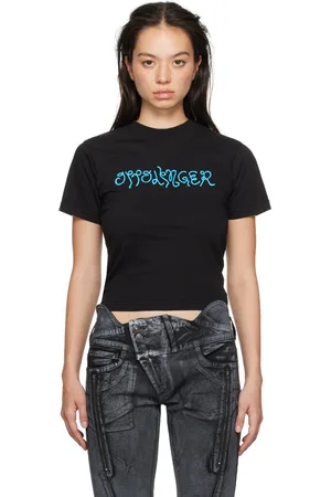 OTTOLINGER Black Fitted Puffy Logo T-shirt