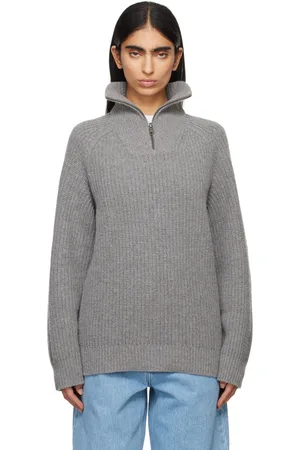 Carhartt Gray Marlon Half Zip Sweater