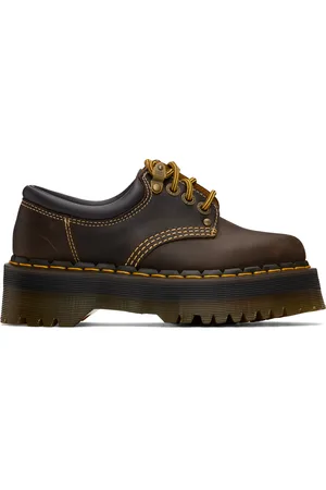 Dr. Martens Brown 8053 Arc Crazy Horse Leather Platform Casual Derbys