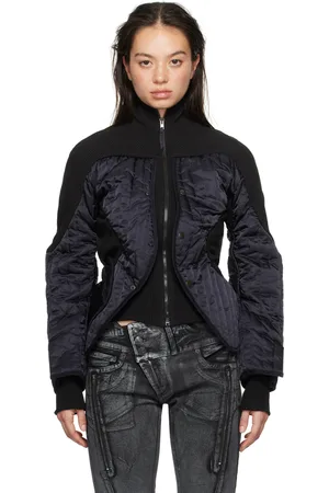 OTTOLINGER Navy & Black Quilted Silhouette Jacket