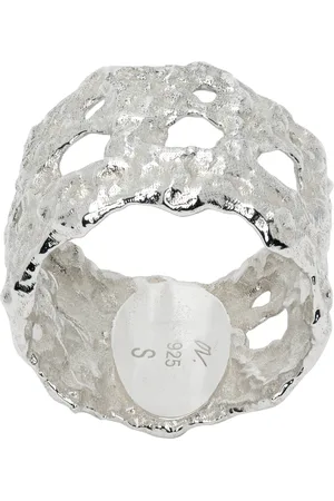 OUR LEGACY Silver Abstract Lace Ring