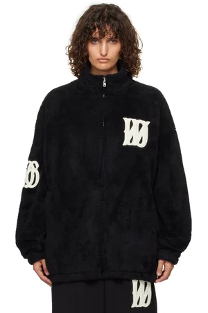 We11 Done Bouclé Logo Fleece Jacket