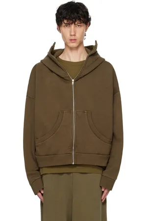 Entire Studios Brown Full Zip Hoodie
