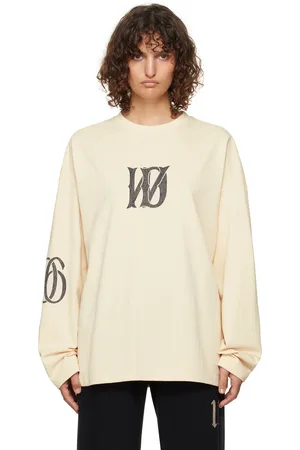 We11 Done Letter Logo Print Long-Sleeved T-shirt