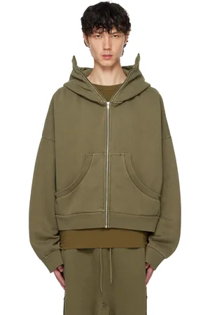 Entire Studios Khaki Full Zip Hoodie