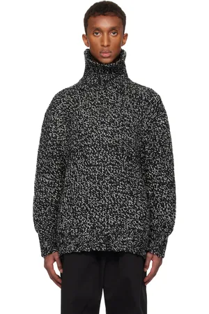 We11 Done Black Chunky Turtleneck