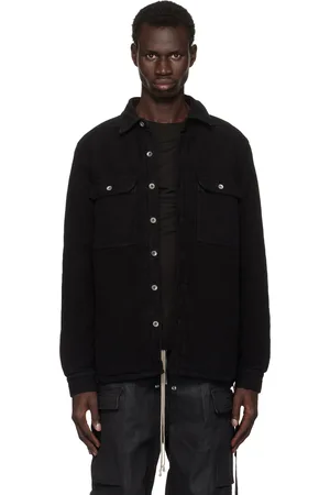 Rick Owens Black Outershirt Jacket