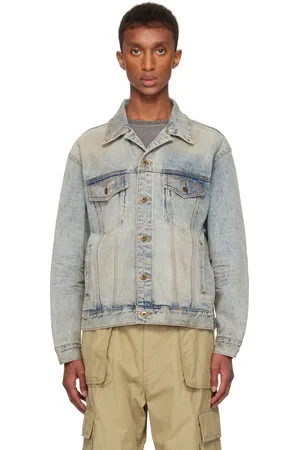 We11 Done Blue Washed Denim Jacket