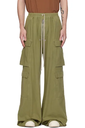 Rick Owens Green Porterville Double Jumbo Belas Cargo Pants