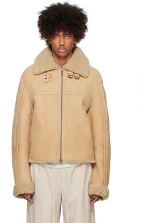 Entire Studios Beige 01 Shearling Jacket