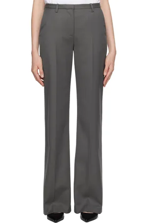 The Frankie Shop Gray Lyra Flared Trousers