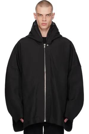 Rick Owens Black Porterville Hooded Peter Down Jacket