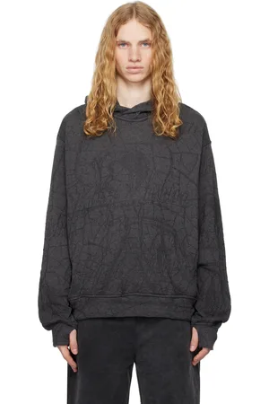 Serapis Gray Knit Hoodie
