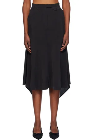 pushBUTTON Flared Back Mermaid Midi Skirt