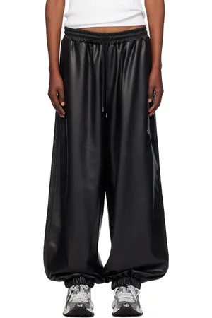 LU’U DAN Baggy Bontan Faux-Leather Trousers