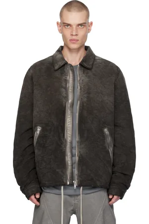 Rick Owens Gray Porterville Zipfront Jacket