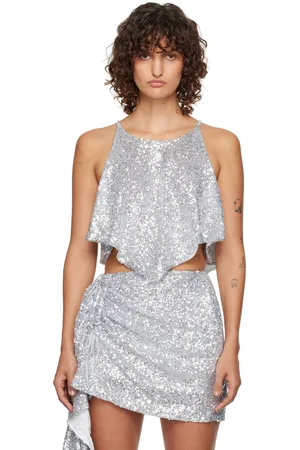 pushBUTTON Scarf Silhouette Tank Top