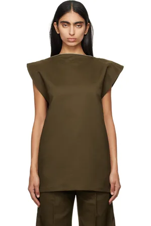 Maison Margiela Khaki Twill Blouse