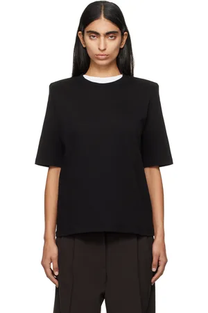 The Frankie Shop Carrington Padded Shoulder T-shirt