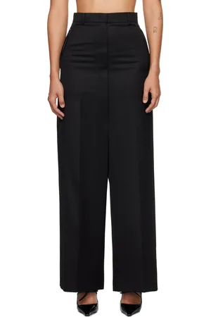 pushBUTTON Side Folded Wide Trousers