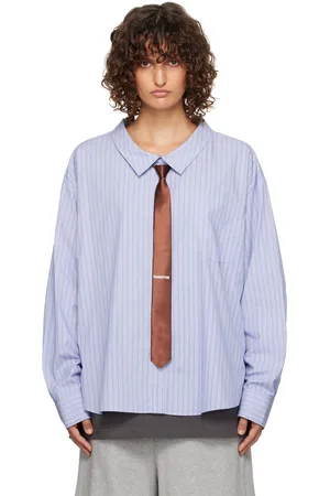 pushBUTTON Blue Combi Shirt