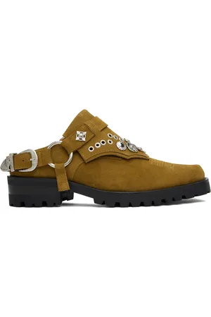 TOGA VIRILIS Tan Suede Slip-on Loafers
