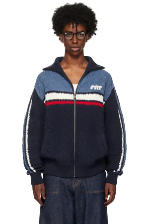 rice nine ten Knitting Track Jacket