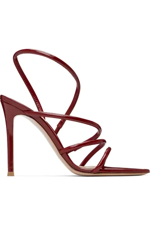 Gianvito Rossi Red Ettie Heeled Sandals