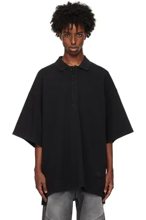 Alexander Wang Black Oversized Polo