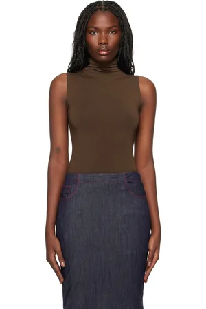 Wolford Black Viscose String Bodysuit