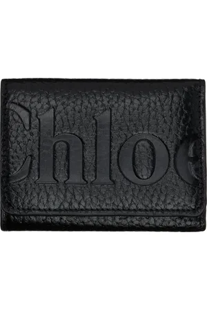 Chloé Black Bikie Logo Wallet