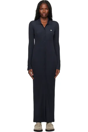 Kenzo Navy Paris Long Rib Cardigan Maxi Dress