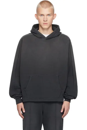 Represent Black Stepped Hem Hoodie