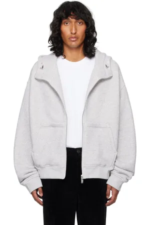 WOOYOUNGMI Gray High Neck Hoodie