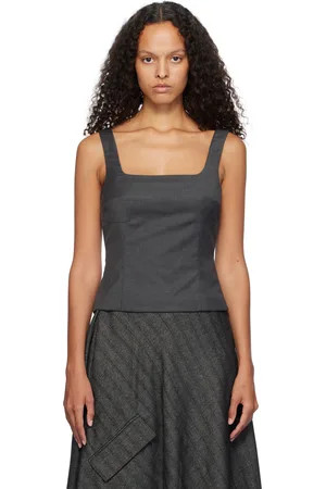 REMAIN Birger Christensen Gray Suiting Top