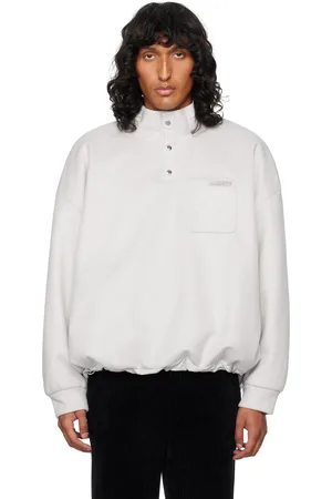 WOOYOUNGMI Gray Brushed Sweatshirt
