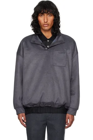 WOOYOUNGMI Gray Brushed Sweatshirt
