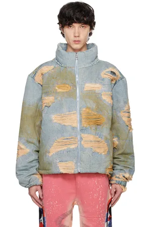 Who Decides War Blue Vintage Bomber Jacket