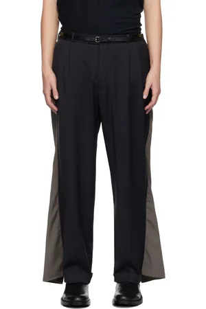 Hodakova Navy & Taupe Double Suit Trousers