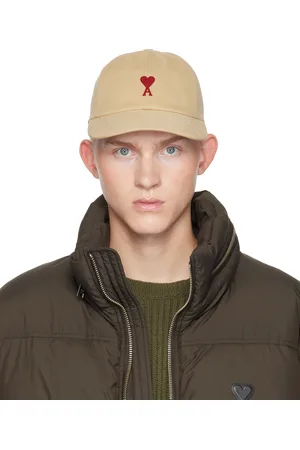 Ami Beige Ami de Coeur Embroidery Cap