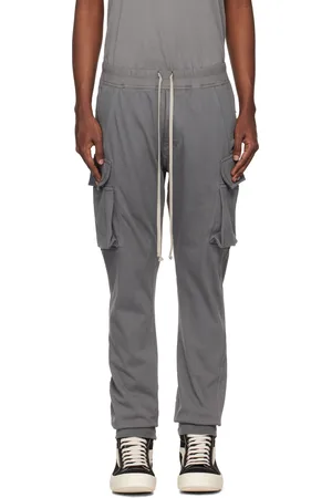 Rick Owens Gray Porterville Mastodon Cut Cargo Pants