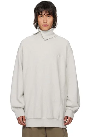 Hed Mayner Gray Twisted Seam Sweatshirt