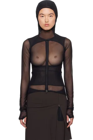 JOHANNA PARV Mesh Bolero Hoodie