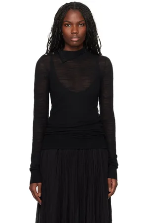 Totême Black Slubbed Turtleneck