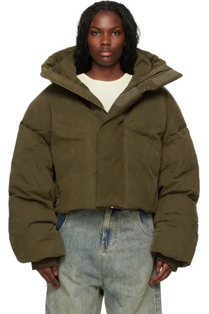 Entire Studios Khaki MML Hooded Puffer Down Jacket