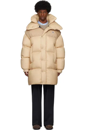 Moncler Beige Verone Long Down Jacket