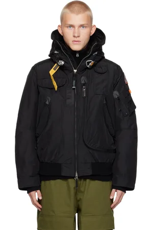Parajumpers Black Masterpiece Gobi Hooded Down Bomber Jacket