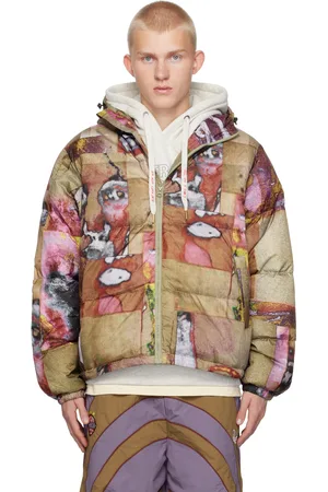 KIDSUPER STUDIOS Multicolor Faces Collage Printed Down Jacket