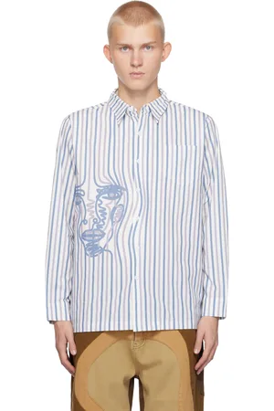 KIDSUPER STUDIOS Striped Face Shirt