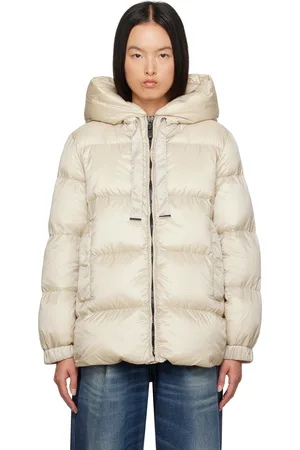 Max Mara Beige Seia Down Jacket